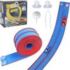 LIAILA Set di piste da corsa flessibili da 4,5 metri per bambini, pista flessibile per bambini, Hot Wheels, pista da corsa portatile Hot Wheels con doppia rampa, adatta ai bambini