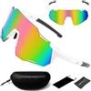 Zoonvii Occhiali da Sole Sportivi, Occhiali Ciclismo Uomo Donna, Occhiali Veloci, occhiali da Sole da Ciclismo, Protezione UV400, Per Ciclismo, Motociclismo, Corsa, Sci, Alpinismo, Pesca
