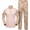 PBTMCD Set di Tute da Combattimento Tattiche Mimetiche Uomo con Tasche Multiple Ad Asciugatura Rapida Ginocchiere for Allenamento Caccia Indossare Ogni Giorno All'aperto(6#,M)