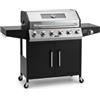 GTR Barbecue A Gas E Pietra Lavica 6 Fuochi Coperchio Con Vetro Ke Grill GTO895-0461-B