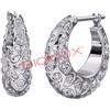 Sanico BJT289 ORECCHINI PEONY 16 MM STAINLESS STEEL