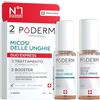 PODERM 2in1 Trattamento Micosi delle Unghie dei Piedi | Pack Duo - Siero & Booster | Trattamento Potente e Rapido per Unghie Gialle e Fragili | 100% Naturale - Sviluppato da una Podologa in Svizzera