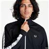 FRED PERRY Felpa FRED PERRY Taped Track Jacket Black