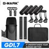 Kit Microfoni Batteria G-MARK GD1.7: Set 7 Pezzi Professionale con Custodia dj