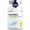 Gloryfeel Maca Nera Peruviana, 120 Capsule, 9000mg, Alto Dosaggio, + L-Arginina, Zinco + Vitamine B6 & C, Estratto Maca Nera 450mg 20:1, Integratore Rinvigorente Extra Forte