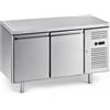 Ristoattrezzature Modello: 12444002312255,Tavolo frigo refrigerato Classe A 2 porte in acciaio inox -2 +8 °C 136x70x86h cm a basso consumo energetico - QN