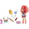 Cave Club- Playset Merenda Preistorica con Bambola Emberly, Capelli Rosa, Dinosauro Domestico e Accessori, Giocattolo per Bambini 4+Anni, GNL96