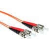 ACT 0,5 metri LSZH Cavo patch in fibra multimodale 62,5/125 OM1 duplex con connettori ST
