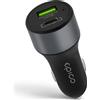 Epico Caricabatterie da auto Epico 63W con supporto per la ricarica rapida - Nero