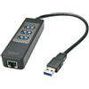 Lindy Hub usb Lindy 3.1 con adattatore Ethernet [43176]