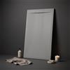 Olimpo Docce Piatto doccia in marmoresina grigio chiaro effetto pietra cemento zen