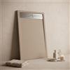 Olimpo Docce Piatto doccia nexus 3cm in marmoresina effetto pietra tortora con griglia inox