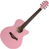 TIGER ACG1-PK-SM chitarra acustica parlour rosa pastello