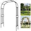 VEVOR Arco da Giardino 240x150x40 cm, Arco per Decorazione Matrimonio in Metallo, Supporto da Giardino per Piante Rampicanti Tubi in Acciaio Zincato, Supporto per Piante Rampicanti e Rose