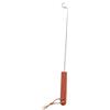 KHBUAB Forchettone Barbecue in Acciaio Inox Manico in Legno, Utensile per Girare Carne e Costine, Accessorio per Griglia e Cottura all'Aperto, Facile da Pulire e Resistente al Calore