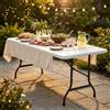 MIlani Home CATE - tavolo catering pieghevole salvaspazio in acciaio e abs