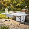 MIlani Home CATE - tavolo catering pieghevole salvaspazio in acciaio e abs