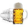 Stölzle Lausitz Oberglas Isar Boccali 6 250 ml - Classici Bicchieri con Manico Ideali per Pils, Weizen e Lager - Vetro Doppio Spessore che Mantiene la Birra Fredda - Lavabili in Lavastoviglie, Made in Germany