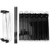 Cryfokt Organizer per bevande in ABS per frigorifero, facile da caricare, organizer per bevande smorzanti, dispenser regolabile per lattine di soda, organizer per lattine di birra e bevande, 25 lattine (nero)