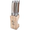 Laguiole Style de Vie - Coltello da bistecca Premium Line, spessore 1,8 mm, 6 pezzi, Treasure