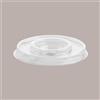 LUCGEL SRL Coperchio Piatto con Foro a Croce per Coppetta MIA Trasparente Dm 9,3 cm H1,22 cm 100 pezzi
