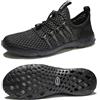 DLGJPA Scarpe da Donna Leggere ad Asciugatura Rapida Aqua Water Shoes Athletic Sport Walking Shoes, Tutto-Nero#, 40 EU
