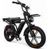 PIXAR M9 Bicicletta elettrica full suspension con doppia batteria da 4