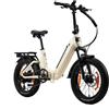 TTGO F7 Bicicletta elettrica pieghevole, batteria da 48 V 15 Ah, freni