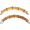 Generico 2pezzi Manici in Bamboo per Borse dallo Stile Raffinato e Robusto, Accessori per Borse Fai-da-Te la Sostituzione di Manici in Borsette