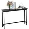 VASMIA Consolle Ingresso,Tavolo Consolle, 100 cm Tavolo Console Stretto,Tavolino da Divano Bambù per Soggiorno, Corridoio,Assemblaggio Semplice,Nero