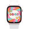 ICE-WATCH - ICE smart junior FH Pink White - Rosa smartklocka med positionsspårning för flickor, med silikonarmband - 025681 (36 mm) - Geolokalisering via appen FIND HUB