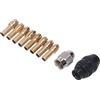 Generic Set di Mandrini per Trapano Senza Chiave Robusta Struttura Integrata in Lega Premium per Utensili, 8 Pinze in Ottone Gamma di Serraggio da 1/32-1/8 Pollici