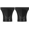 VILLFUL 2 Pezzi Beccuccio Phon Concentratore Nero Ugello per Asciugacapelli Resistente in Plastica Riduttore Phon per Styling Preciso e Flusso d Aria Mirato Accessorio Leggero e Durevole