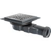 Wirquin 30723970 - Piletta a chaper venisio compatta e membrana sottile per scarico doccia, grigio