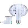 Hyuduo Lampadina a Sfera LED RGB Rotante a 2 Teste E27 Luce da Palco per Discoteche KTV Pub Matrimonio con Basso Consumo Energetico Alta luminosità (Spina europea)