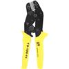 plplaaoo Pinza a crimpare in acciaio al cromo vanadio Strumento professionale per crimpare cavi Spellafili per terminali AWG 28 18 Maniglia ergonomica durevole Materiale PVC 373 g Peso 19