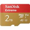 SanDisk Extreme 2TB microSDXC card + SD adapter (For Action Cams, Drones, Smartphones, Speeds up to 240 MB/s, 4K UHD) A2, RescuePRO Deluxe, UHS-I, U3, V30