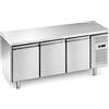 Ristoattrezzature Modello: 12444003312256,Tavolo frigo refrigerato Classe A 3 porte in acciaio inox -2 +8 °C 179,5x70x86h cm a basso consumo energetico - QN