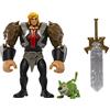 Masters of the Universe - MOTU KIDS Personaggio HE-MAN, personaggio snodato dotato di una funzione di attacco, con accessori, da collezione, Giocattolo per Bambini 4+ Anni, HLF51