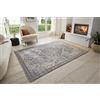 Hanse Home Orken Tappeto orientale a pelo corto, vintage, morbido tappeto orientale, adatto per camera da letto, sala da pranzo, soggiorno, cucina, grigio crema, 80 x 120 cm