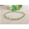 Pacchetto A+++Delicato peridoto sfaccettato pietra preziosa Rondell 4-5 mm perline brac...