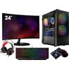 VIST PC Gaming Ryzen 7 Pro 4750G - Ram 16GB - RX VEGA8 - SSD 1TB M.2 - WIFI - LCD 24 - W11 Pro