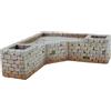Classic Mensola angolare per Acquario, Grande, Marrone, 213 x 213 x 67 mm, Effetto Roccia, Decorazione sicura in Resina per acquari d'Acqua Dolce