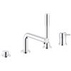 Grohe 19576002 Miscelatore Monocomando Bordo Vasca a 4 Fori, Concetto New