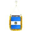 AZ FLAG Gagliardetto Argentina 15x10cm con Ventosa - BANDIERINA per Auto Argentina 10 x 15 cm
