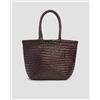 Dragon Diffusion Borsa Intrecciata In Pelle Dragon Diffusion Grace Basket Small Marrone