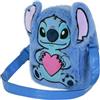Disney Lilo e Stitch Heart-Borsa a Tracolla Action Plush, Blu