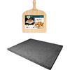 Eppicotispai SET PER PIZZA IN PIETRA LAVICA ETNEA 38X30 CM - TEGLIA + PALA