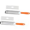 BIUDECO Grattugia in Acciaio Inox 304 Per Formaggio e Verdure, Affettatrice Multiuso Design Antiscivolo, Set 2 Pezzi Per Cucina Domestica e Preparazione Alimenti