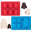 Kamehame Stampi in silicone per cioccolatini e caramelle per fan di Star Wars, Darth Vader e R2-D2 per gelatina, decorazione per torte, caryon, budino, cera, cubetti di ghiaccio, confezione da 2